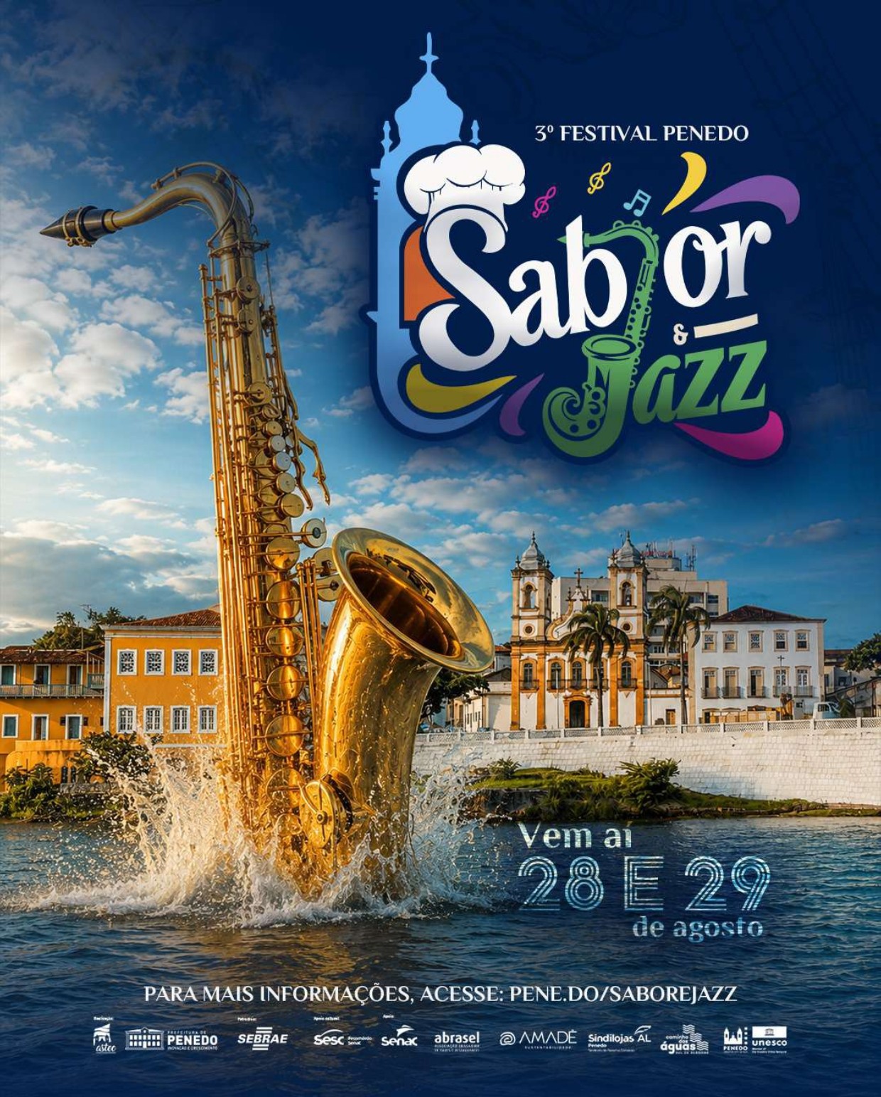 Sabor & Jazz - 3º Festival Penedo, 28 e 29 de agosto